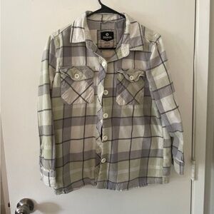 Green and Cream Flannel